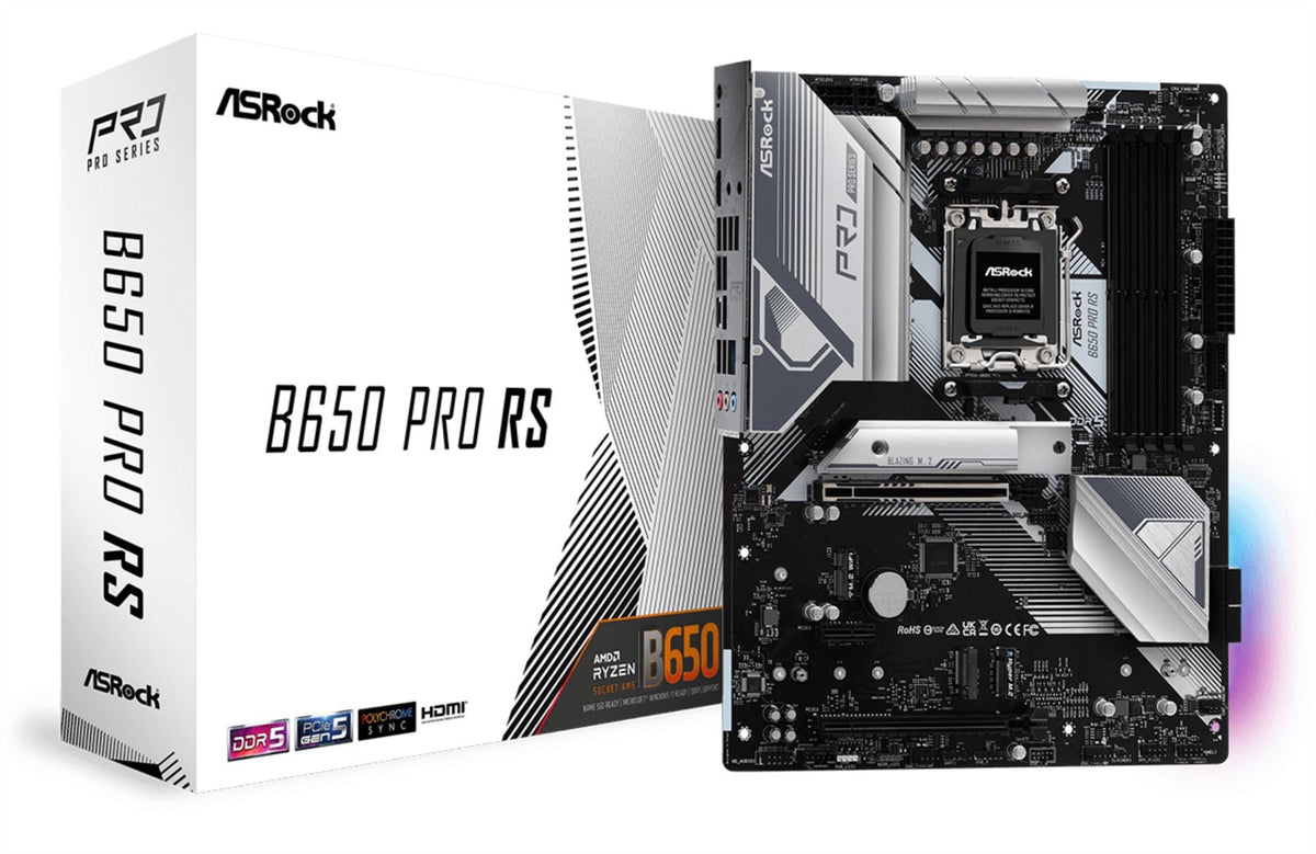 Asrock B650 Pro RS ATX motherboard - AMD B650 Socket AM5
