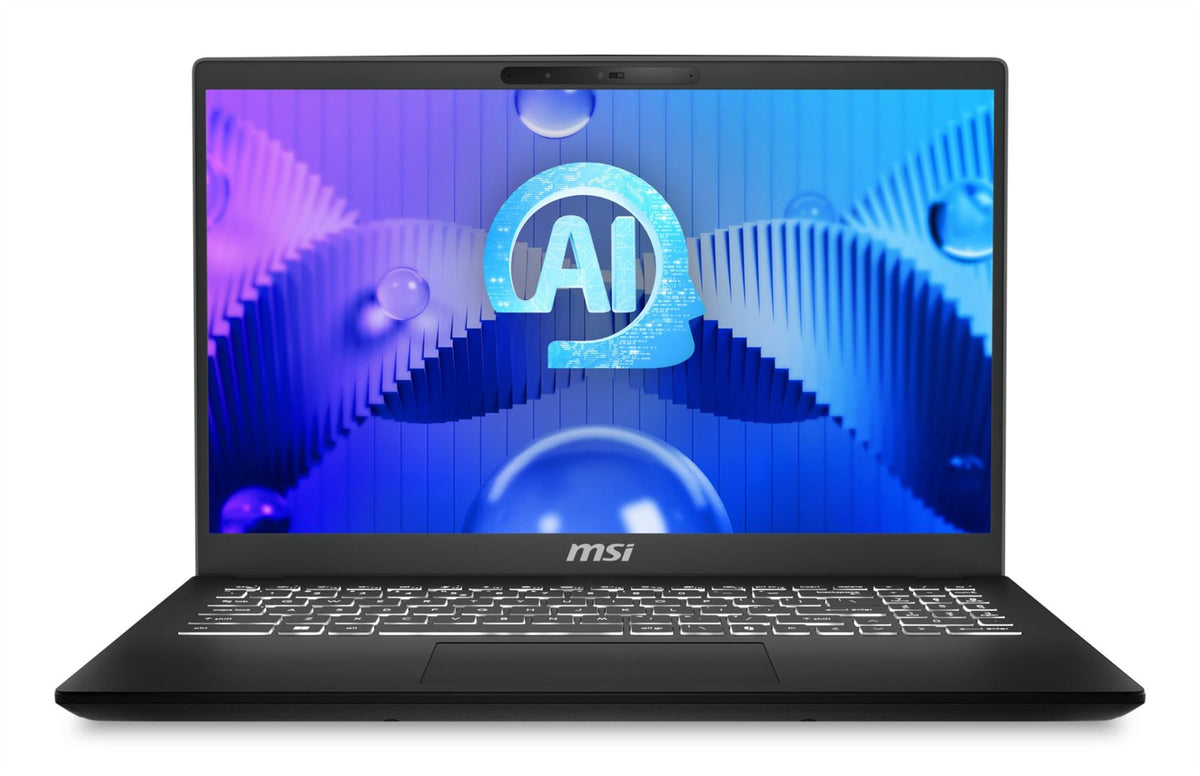 MSI Modern 15 H AI Laptop - 39.6 cm (15.6&quot;) - Intel Core Ultra 5 125H - 16 GB DDR5-SDRAM - 512 GB SSD - Wi-Fi 6E - Windows 11 Home - Black