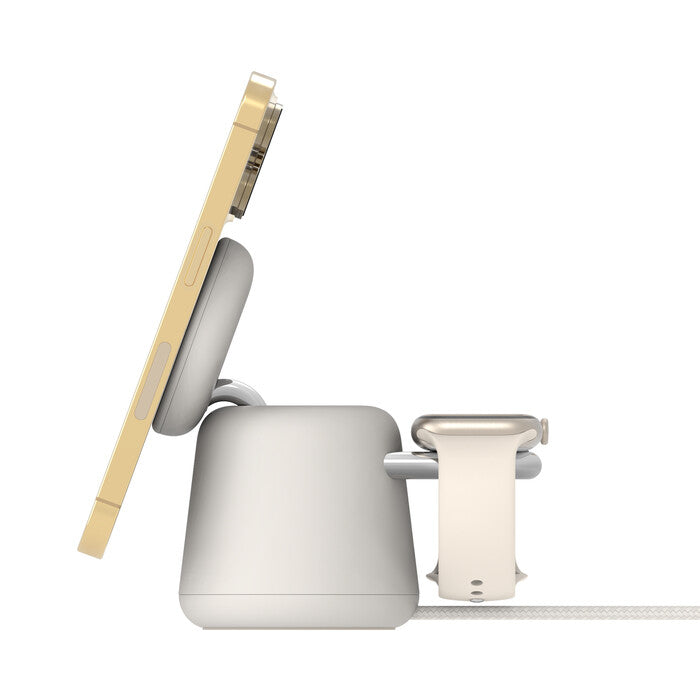 Belkin BoostCharge Pro 2-in-1 Wireless Charging Dock with MagSafe in Charcoal