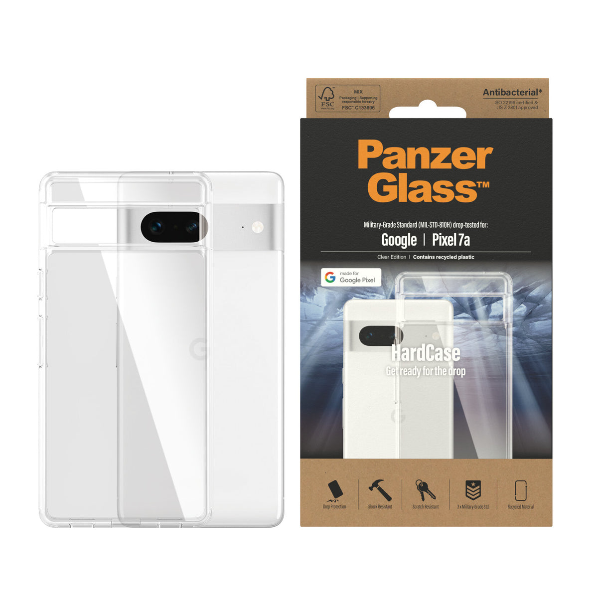 PanzerGlass ® HardCase for Google Pixel 7a in Transparent