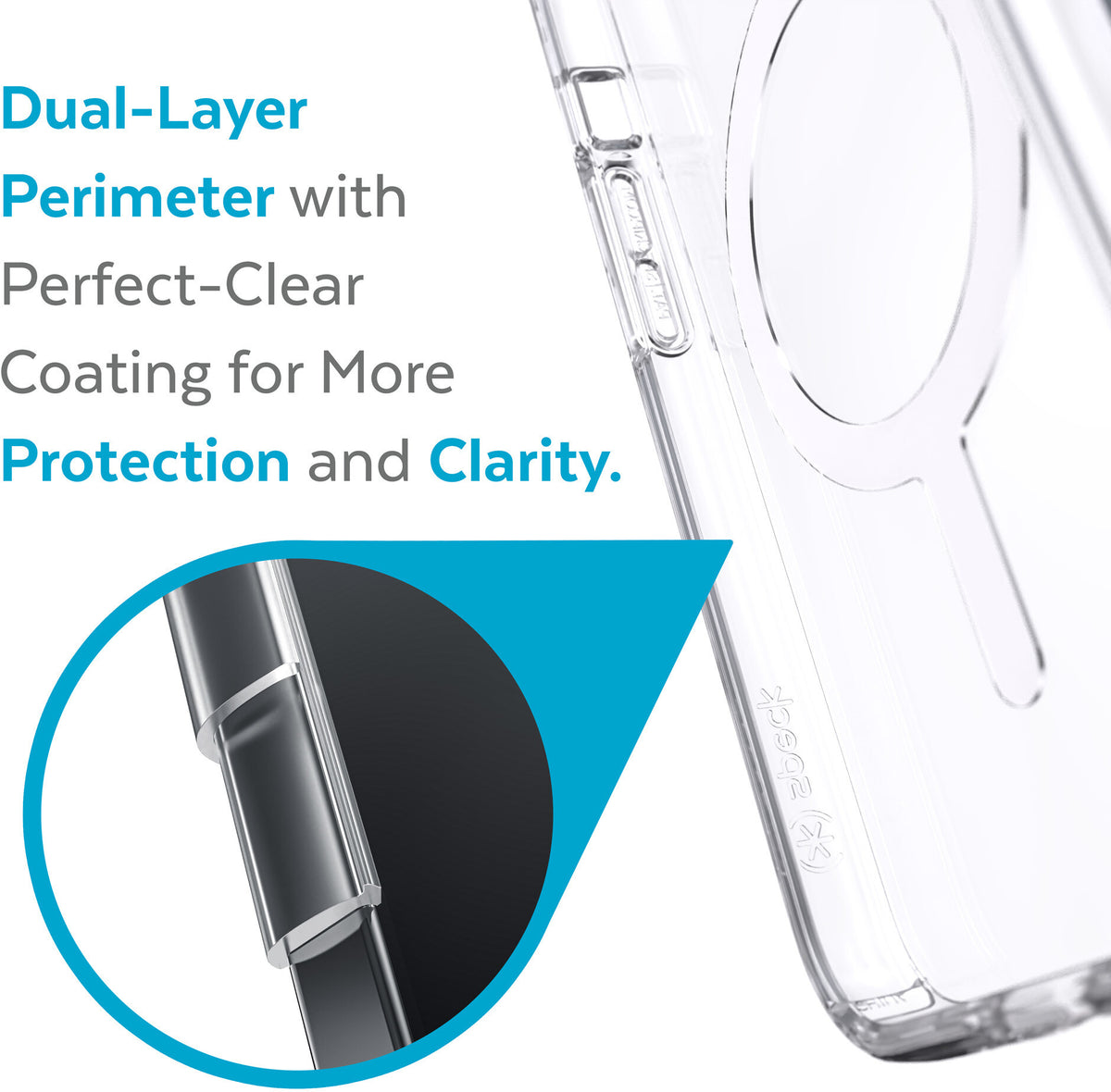Speck Presidio Perfect Clear with Magsafe for iPhone 13 Mini in Transparent