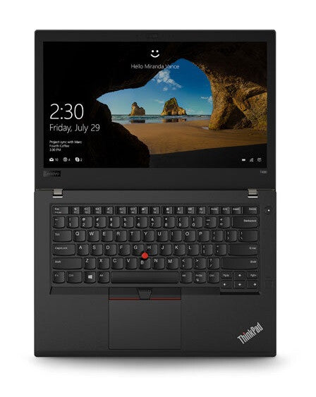 T1A Lenovo ThinkPad T480 Laptop - 35.6 cm (14") - Intel® Core™ i5-8350U - 16 GB DDR4-SDRAM - 512 GB SSD - Wi-Fi 5 - Windows 10 Pro - Black / Silver - Refurbished