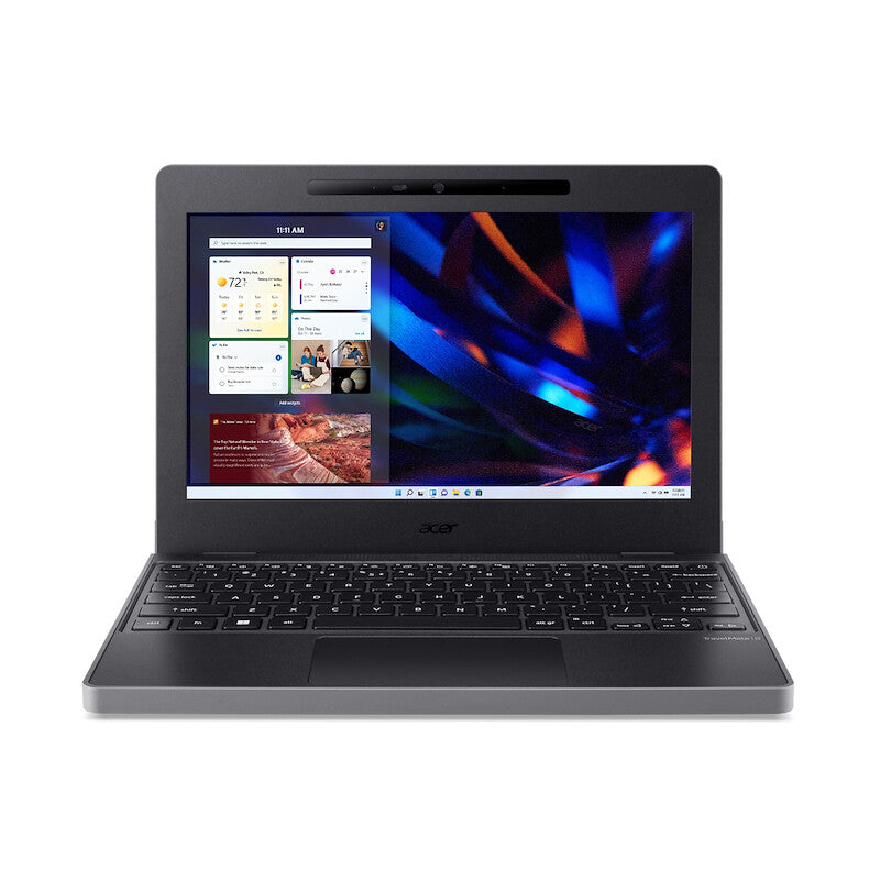 Acer TravelMate B3 Laptop - 29.5 cm (11.6&quot;) - Intel® N100 - 4 GB DDR5-SDRAM - 128 GB SSD - Wi-Fi 6E - Windows 11 Pro Education - Black