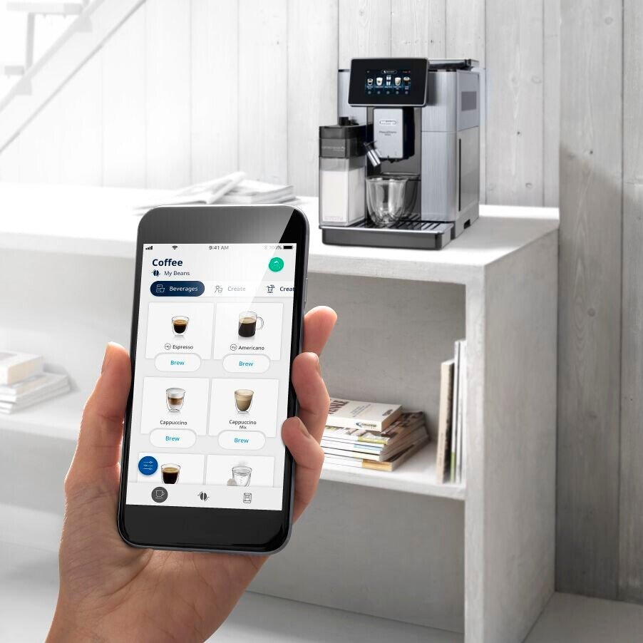 De'Longhi PrimaDonna Soul ECAM610.75.MB - Fully Automatic Bean to Cup Coffee Machine in Metal Black