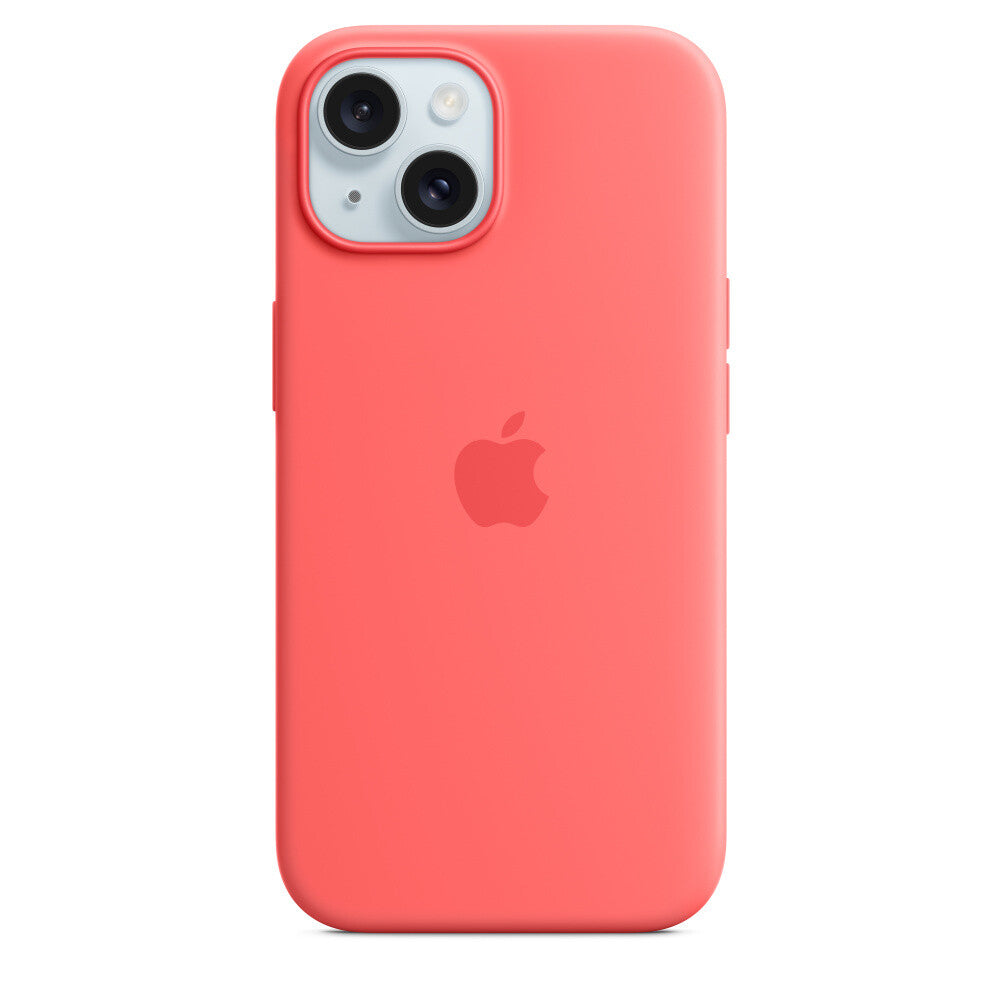 Apple MT0V3ZM/A - Silicone Case with MagSafe for iPhone 15 in Guava