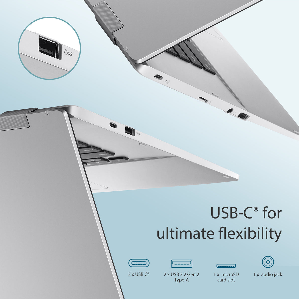 ASUS Chromebook CB1500CKA-NJ0407 - 39.6 cm (15.6") - Intel® Celeron® N N4500 - 4 GB LPDDR4x-SDRAM - 64 GB eMMC - Wi-Fi 6 - ChromeOS - Silver