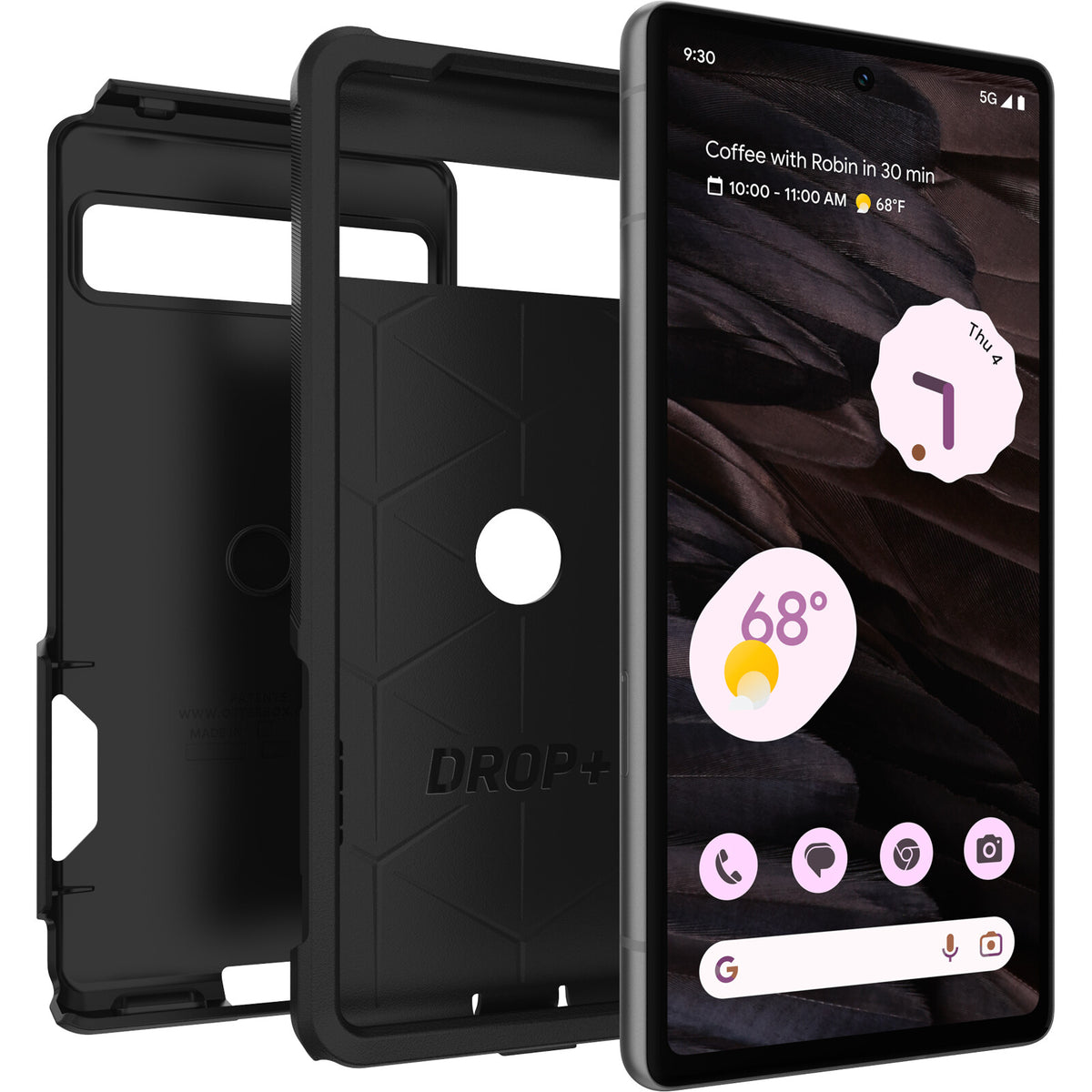 OtterBox Commuter Case for Google Pixel 7a in Black