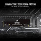 Corsair MP700 - PCI Express 5.0 3D TLC NAND NVMe M.2 SSD - 1 TB