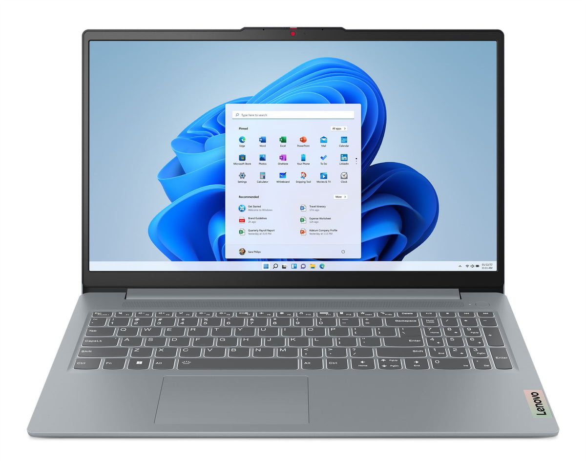 Lenovo IdeaPad Slim 3 15AMN8 AMD Ryzen™ 3 7320U Laptop 39.6 cm (15.6") Full HD 8 GB LPDDR5-SDRAM 256 GB SSD Wi-Fi 6 (802.11ax) Windows 11 Home English Grey