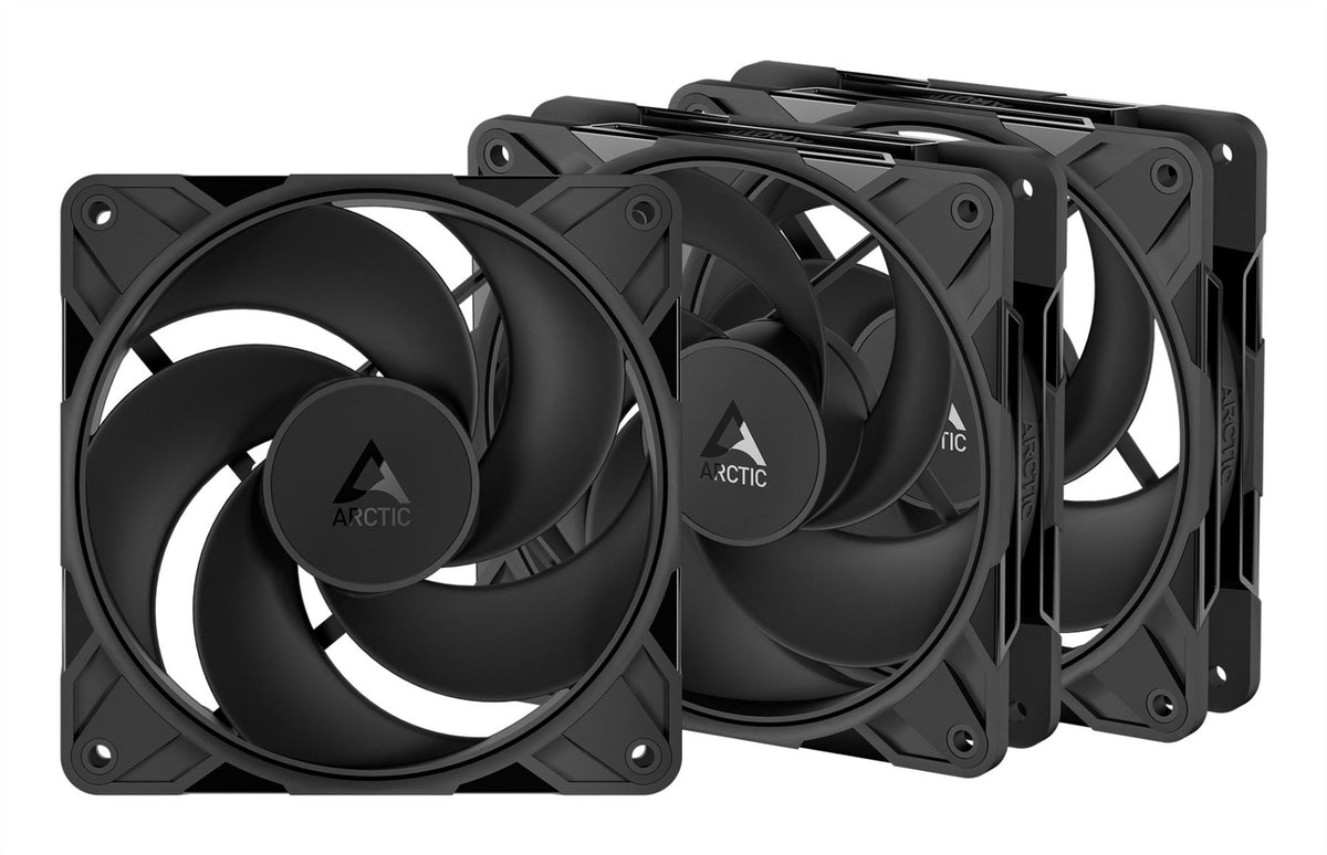 ARCTIC Freezer P12 Pro Reverse - 3 Pack - 120 mm A-RGB PWM Fan with Cable Splitter