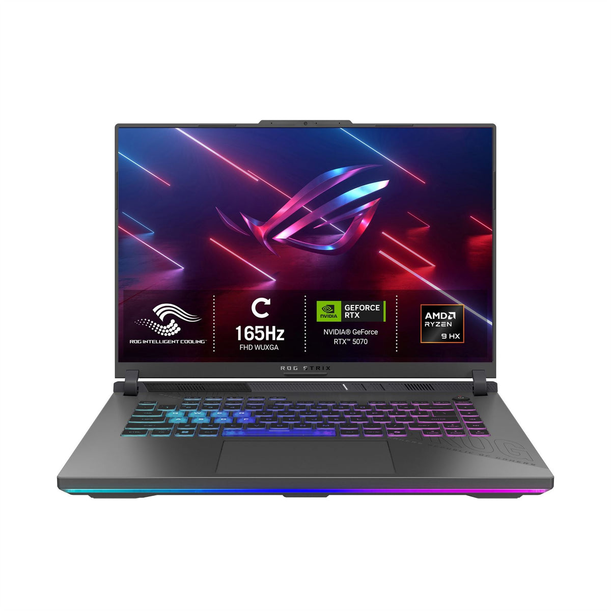 ASUS ROG Strix G16 G614PP-RV230W AMD Ryzen 9 8940HX Laptop 40.6 cm (16") WUXGA 16 GB DDR5-SDRAM 1 TB SSD NVIDIA GeForce RTX 5070 Wi-Fi 6E (802.11ax) Windows 11 Home Grey
