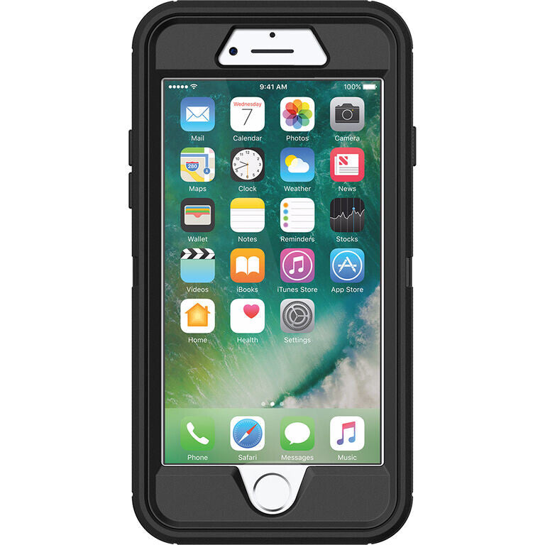 OtterBox Defender Series for Apple iPhone SE (2nd gen) / 8 / 7 in Black - No Packaging