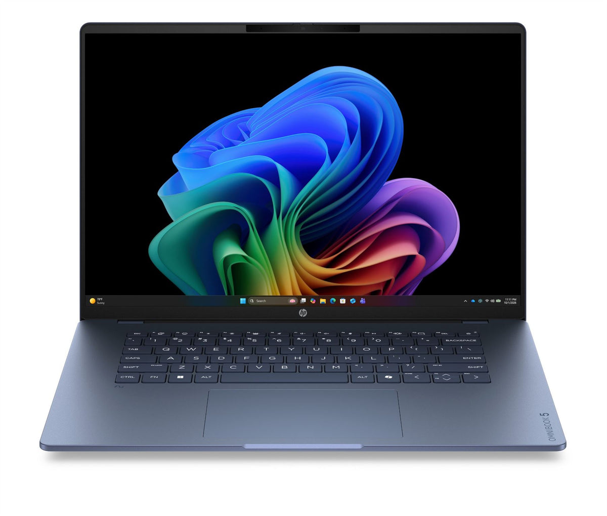 HP OmniBook 5 Laptop Next Gen AI 16-bf1015nax 40.6 cm (16") 2K 16 GB LPDDR5x-SDRAM 512 GB SSD Wi-Fi 7 (802.11be) Windows 11 Home Blue