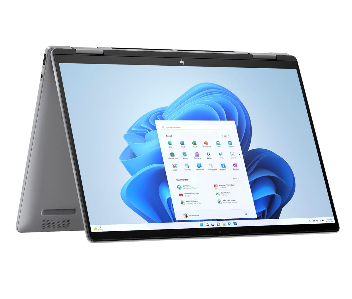 HP ENVY x360 14-fc0007na Intel Core Ultra 5 125U Hybrid (2-in-1) 35.6 cm (14") Touchscreen 2K 16 GB LPDDR5-SDRAM 512 GB SSD Wi-Fi 6E (802.11ax) Windows 11 Home AI PC Silver