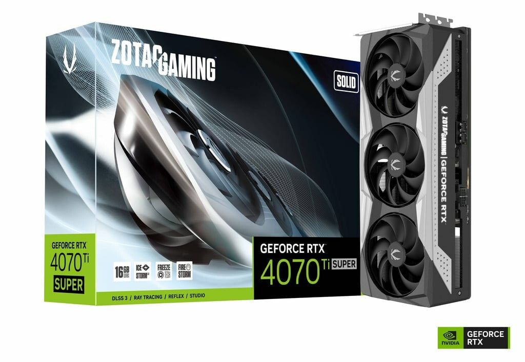 Zotac ZT-D40730R-10P - NVIDIA 16 GB GDDR6X GeForce RTX 4070 Ti SUPER graphics card