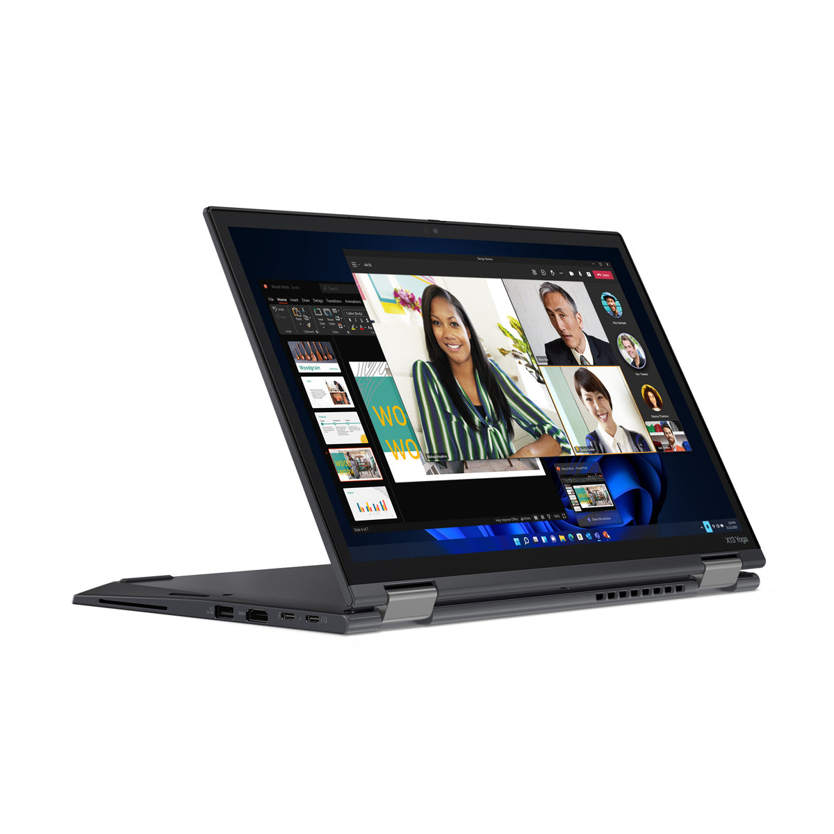 Lenovo ThinkPad X13 Yoga Gen 3 Hybrid (2-in-1) - 33.8 cm (13.3") - Touchscreen - Intel® Core™ i5-1235U - 16 GB LPDDR4x-SDRAM - 256 GB SSD - Wi-Fi 6E - Windows 11 Pro - Black