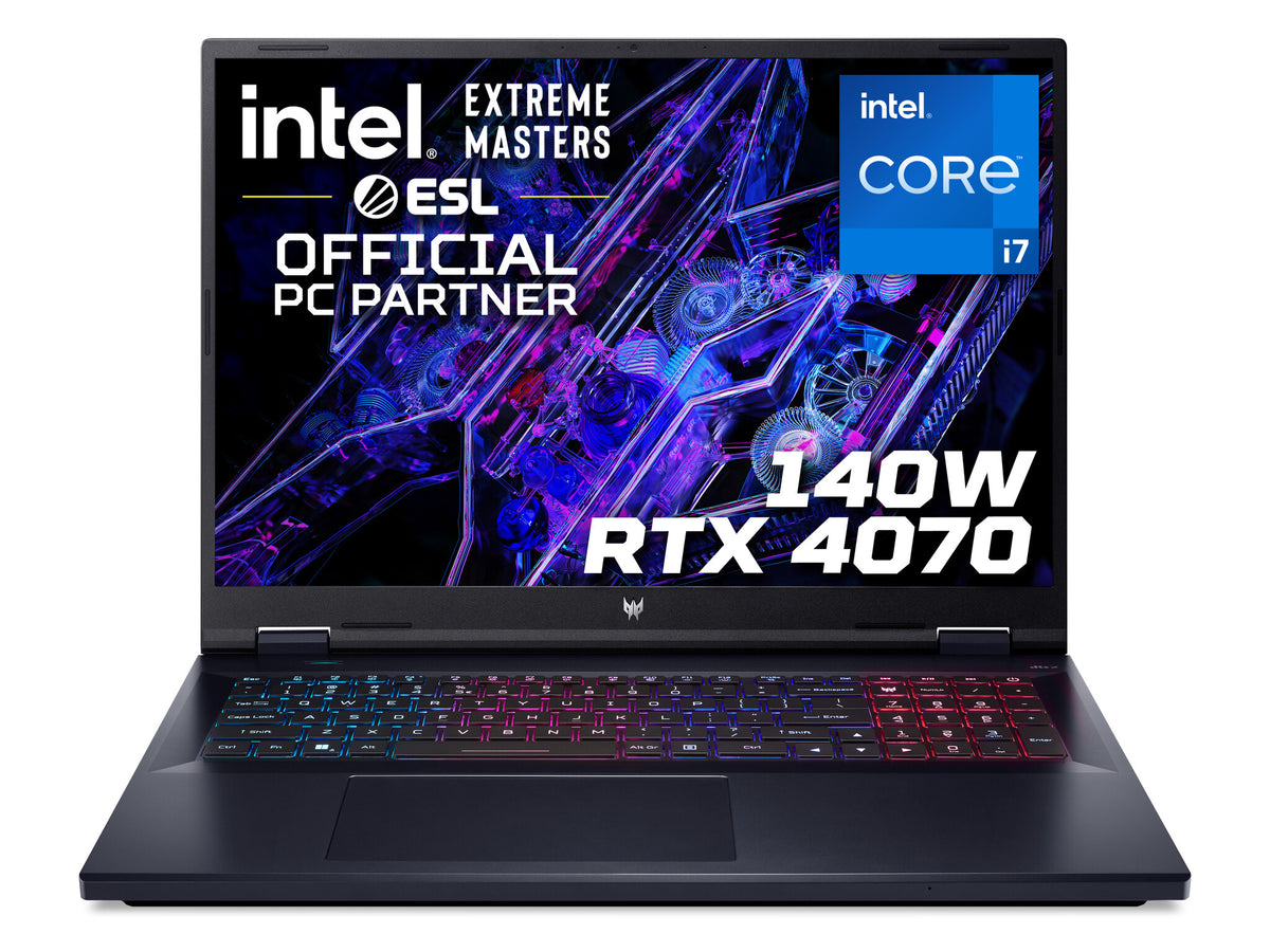 Acer Predator Helios Neo 18 - 45.7 cm (18&quot;) - Intel® Core™ i7-14700HX - 16 GB DDR5-SDRAM - 1 TB SSD - NVIDIA GeForce RTX 4070 - Wi-Fi 6E - Windows 11 Pro - Black