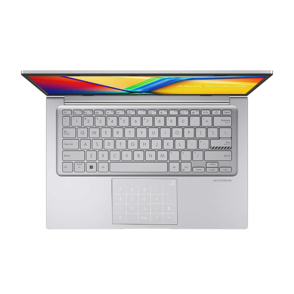 ASUS VivoBook 14 Laptop - 35.6 cm (14&quot;) - Intel® Core™ i5-1335U - 16 GB DDR4-SDRAM - 512 GB SSD - Wi-Fi 6E - Windows 11 Home - Silver