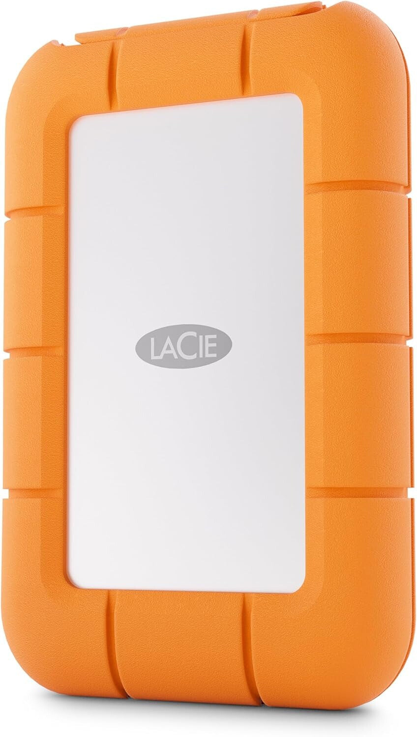 LaCie Rugged Mini - USB-C External HDD in Grey / Orange - 1 TB