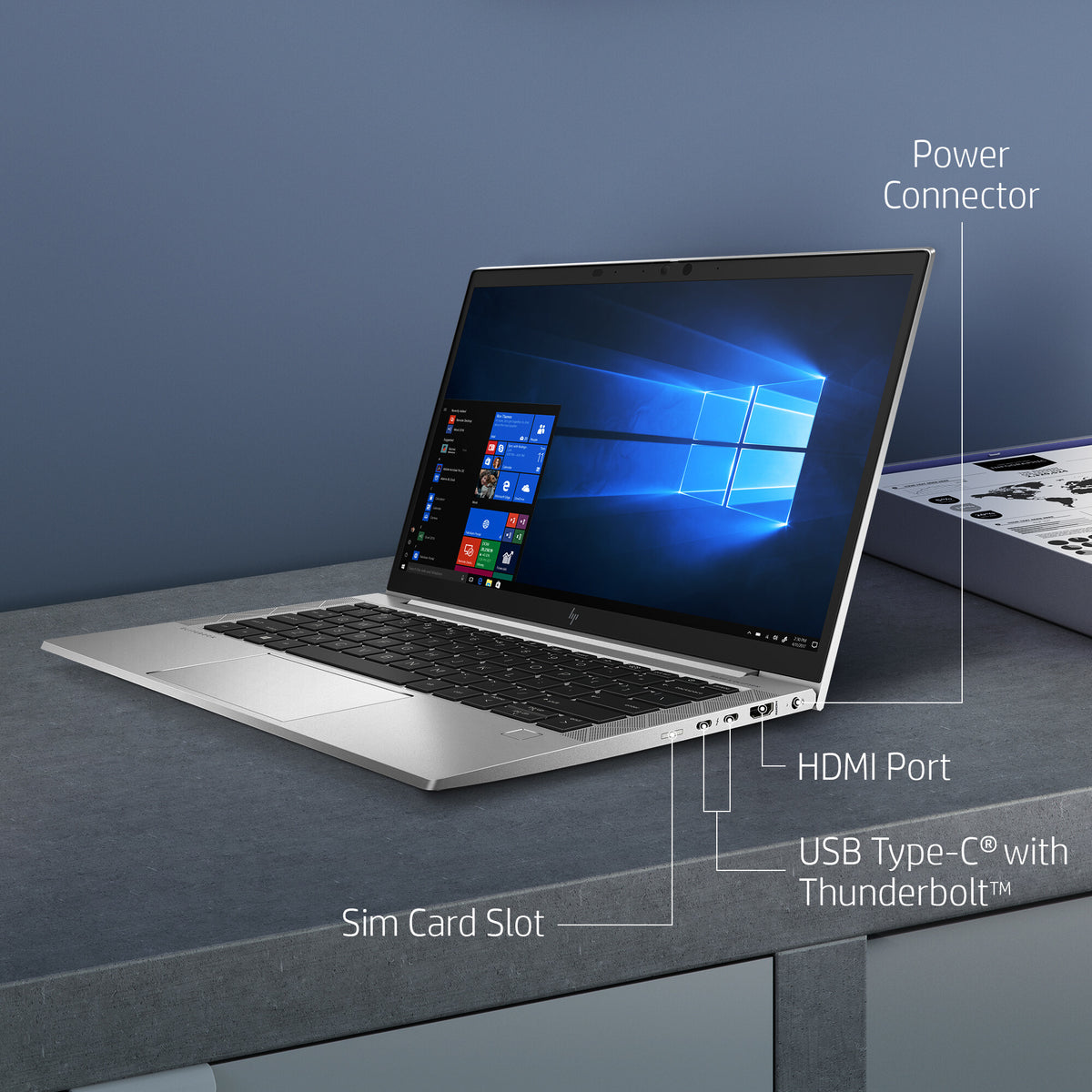 HP EliteBook 830 G7 Laptop 33.8 cm (13.3") - Intel® Core™ i5-10210U - 8 GB DDR4-SDRAM - 256 GB SSD - Wi-Fi 6 - Windows 10 Pro - Silver