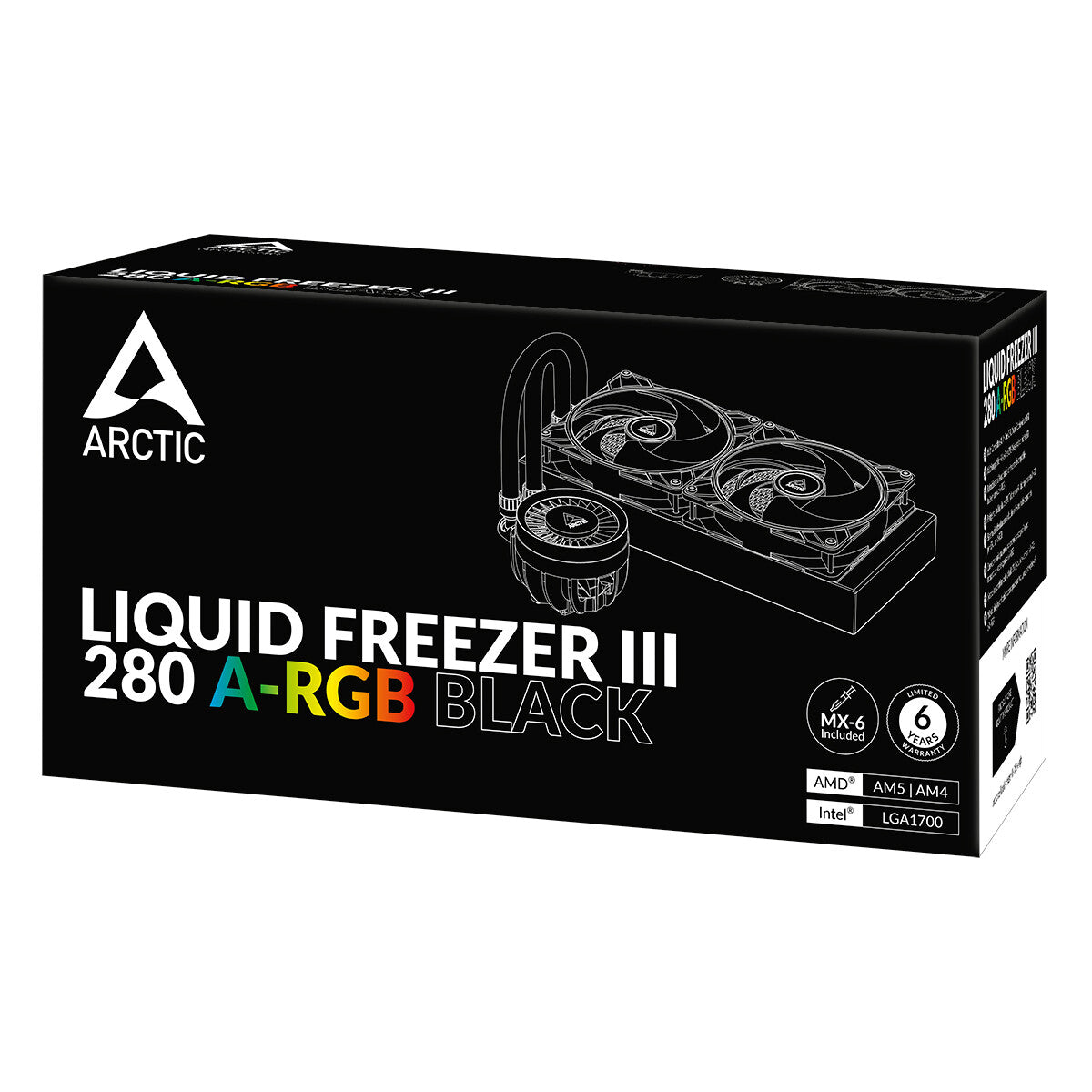ARCTIC Liquid Freezer III 280 A-RGB - All-in-One Liquid CPU Cooler in Black - 280mm