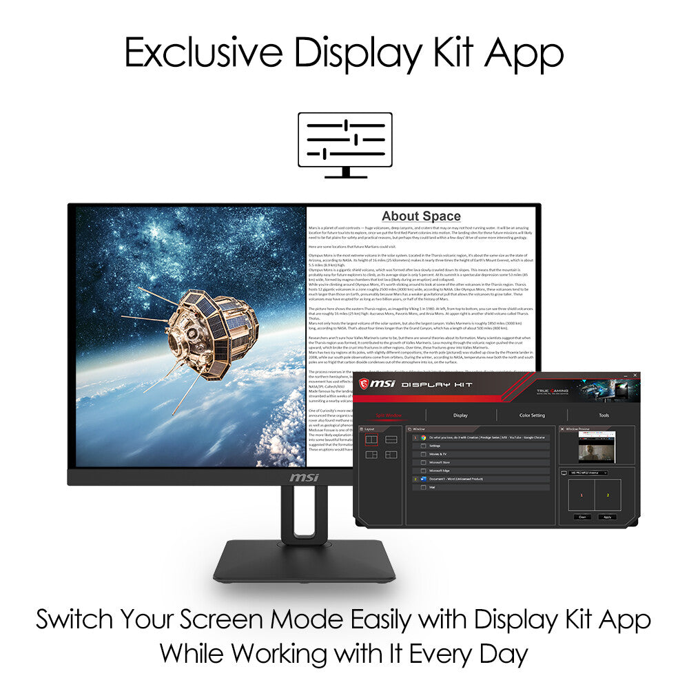 MSI Pro MP271P - 68.6cm (27&quot;) - 1920 x 1080 pixels FHD LED Monitor