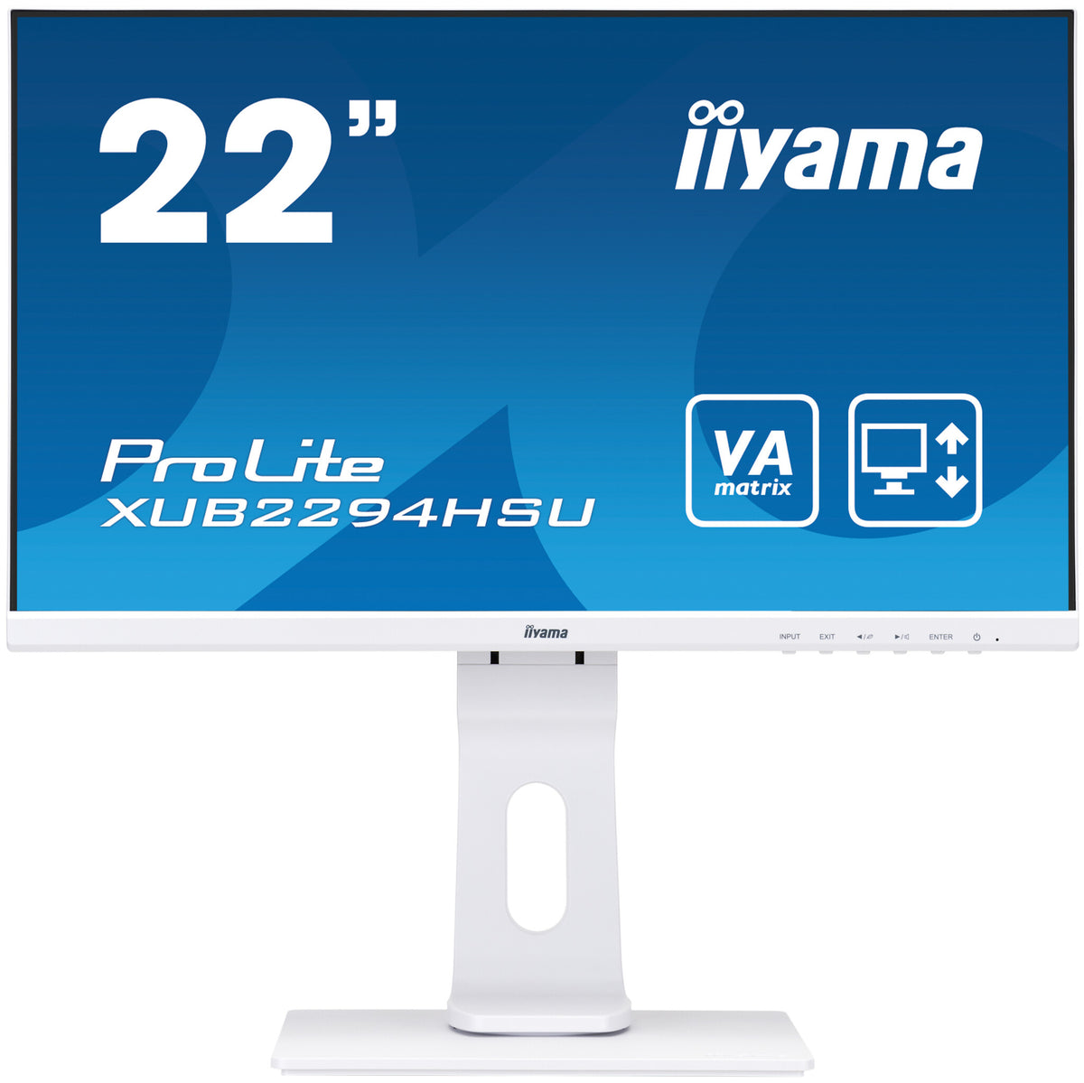 iiyama ProLite XUB2294HSU-W1 - 54.6 cm (21.5") - 1920 x 1080 pixels FHD LED Monitor
