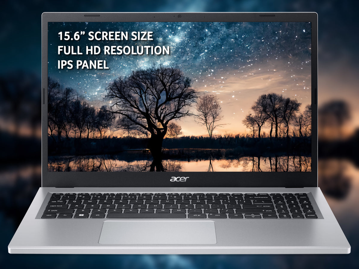 Acer Aspire 3 A315-510P Laptop  - 39.6 cm (15.6") - Intel Core i3-N305 - 8 GB DDR5-SDRAM - 512 GB SSD - Wi-Fi 5 - Windows 11 Home - Silver