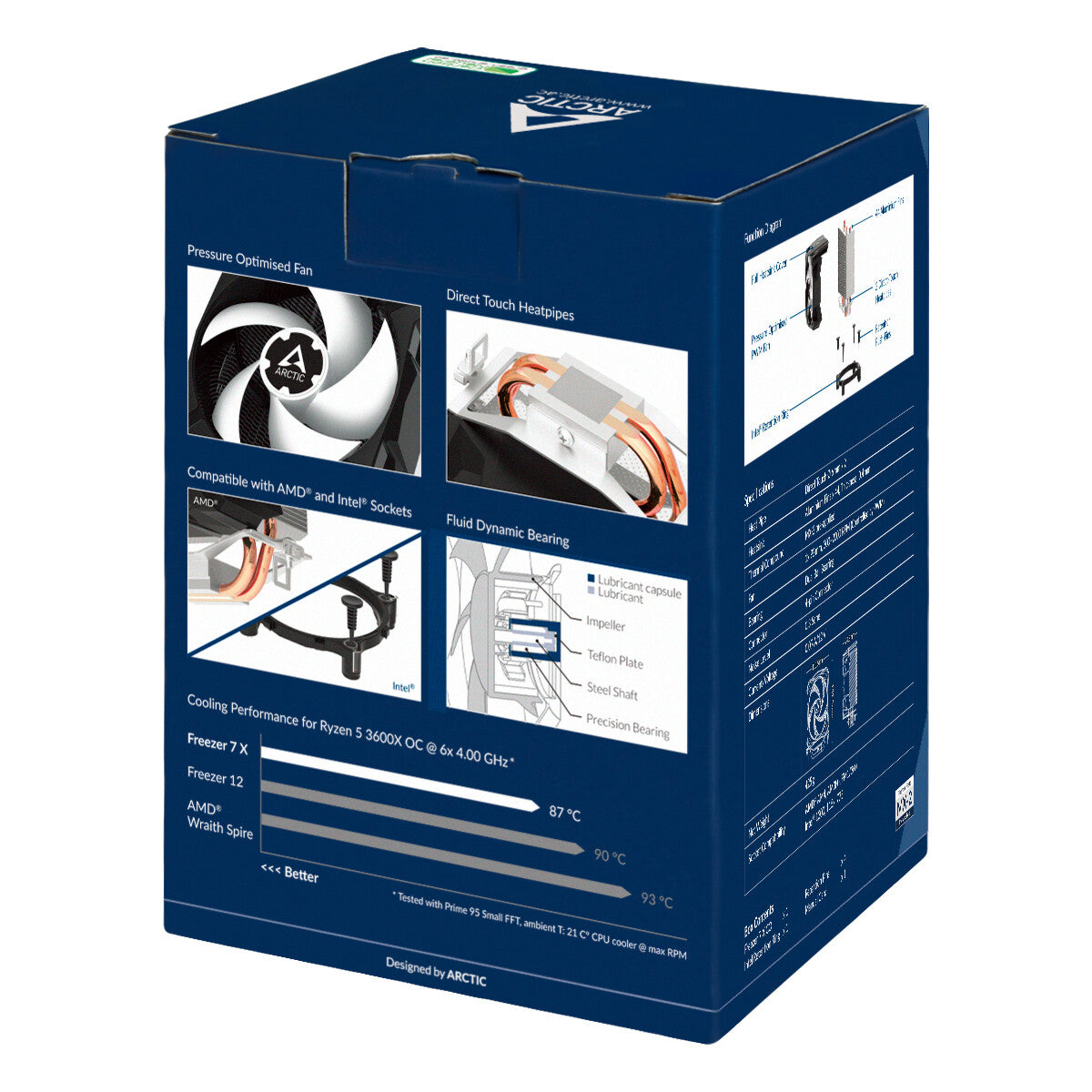 ARCTIC Freezer 7 X - Compact Air Processor Cooler - 92mm