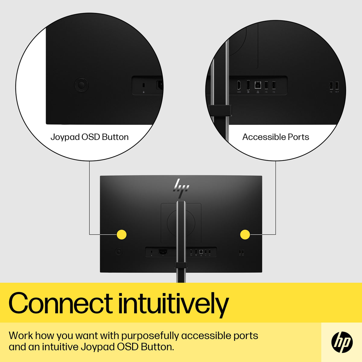 HP E24Q G5 - 60.5 cm (23.8") - 2560 x 1440 pixels Quad HD LED Monitor