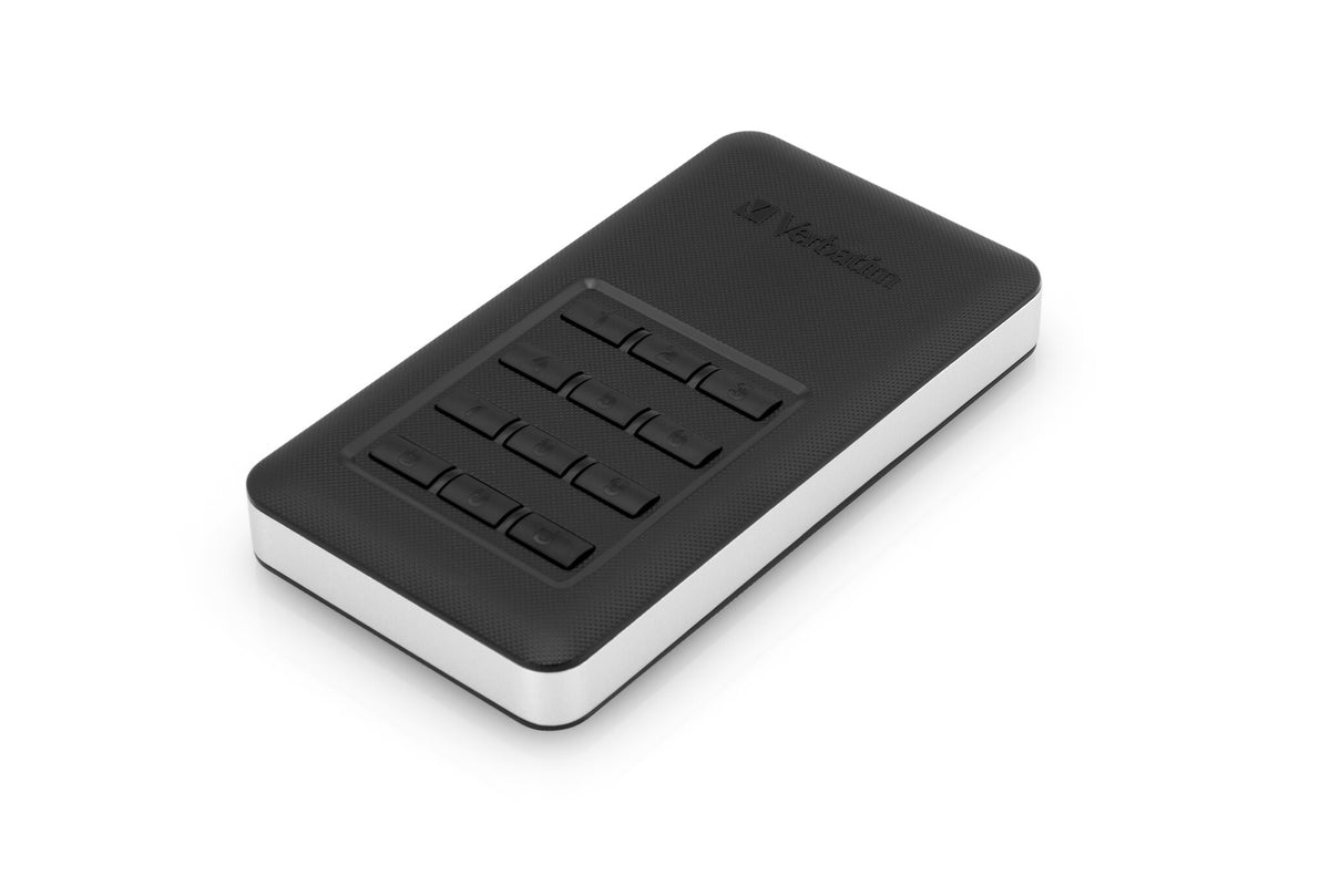 Verbatim Store 'n' Go Portable SSD with Keypad Access in Black / Silver - 256 GB