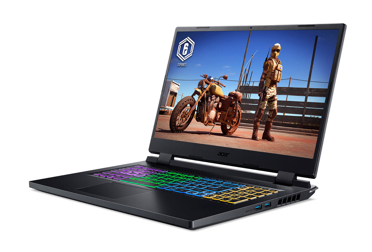 Acer Nitro 5 AN517-55 Gaming Laptop - 43.9 cm (17.3") - Intel® Core™ i7-12650H - 16GB DDR4-SDRAM - 1TB SSD - NVIDIA GeForce RTX 4060 - W-Fi 6 - Windows 11 Home - Black