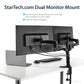 StarTech.com ARMDUAL - Desk monitor mount for 30.5 cm (12") to 61 cm (24")