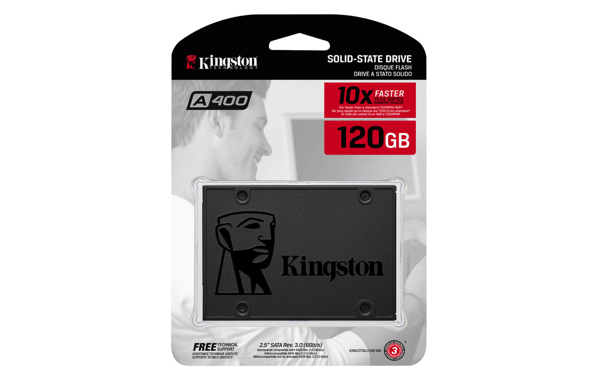 Kingston Technology A400 - Serial ATA III TLC 2.5" SSD - 120 GB