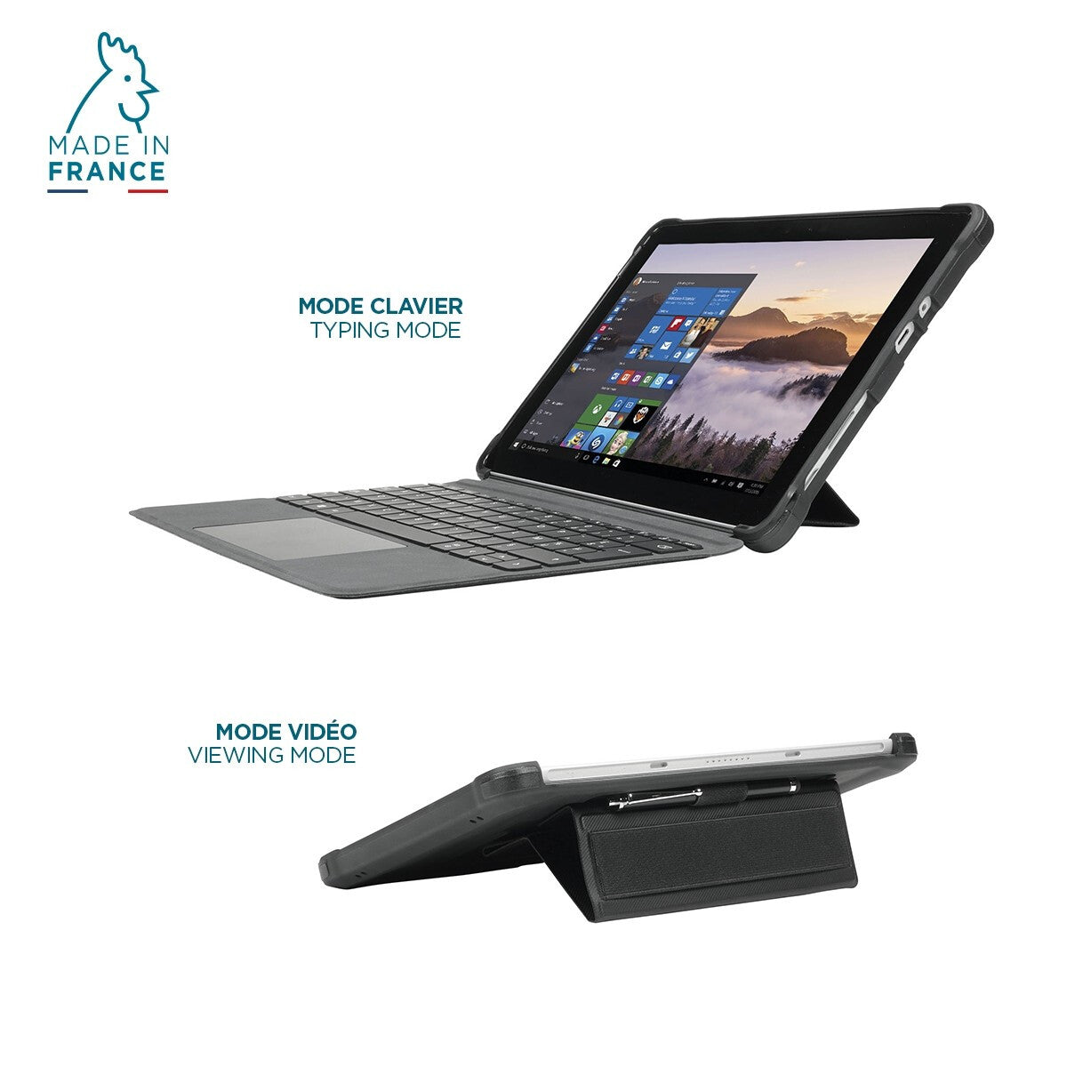 Mobilis Protech Reinforced Case for Microsoft Surface Go in Black