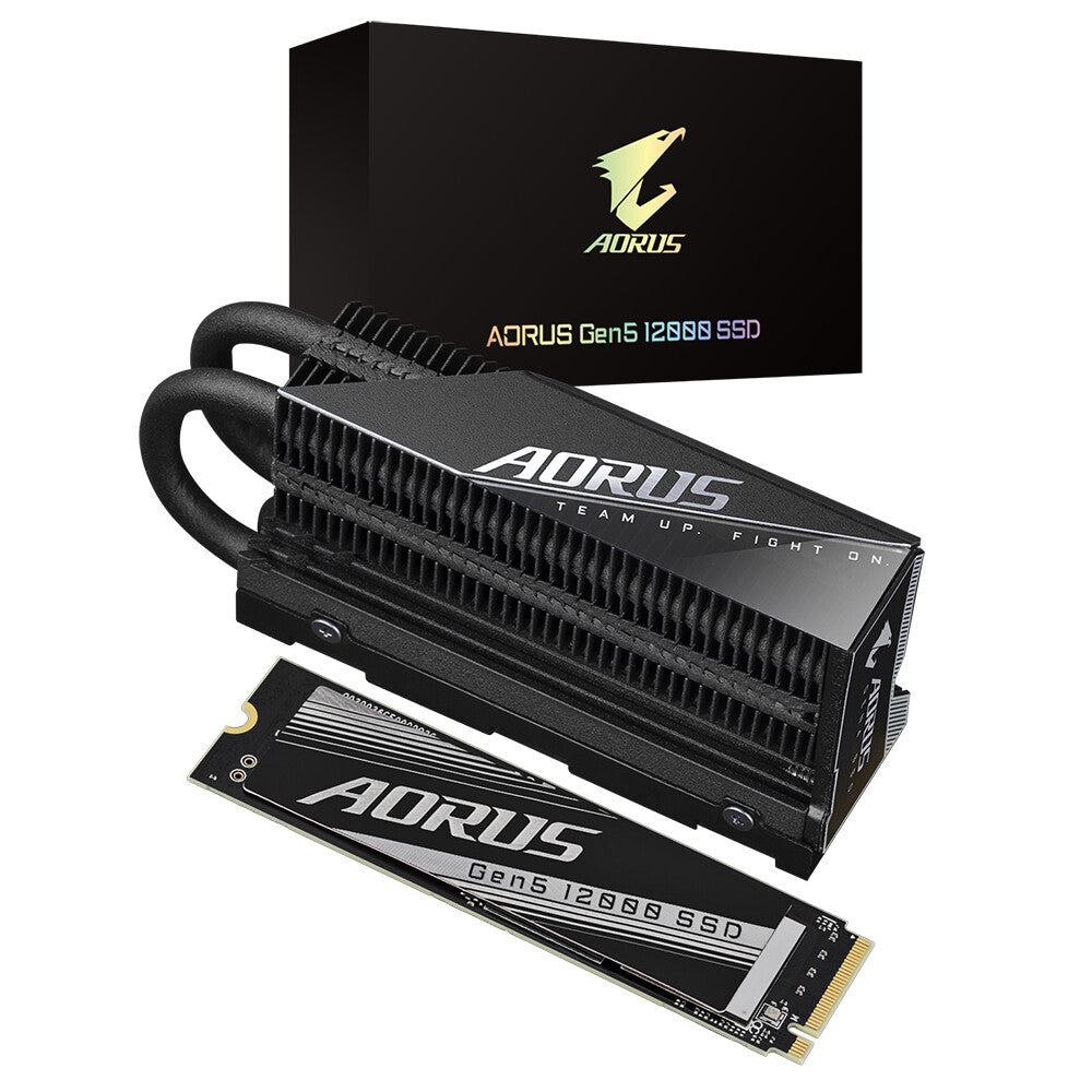 Gigabyte AORUS Gen5 12000 - PCI Express 5.0 3D TLC NAND NVMe M.2 SSD - 1 TB