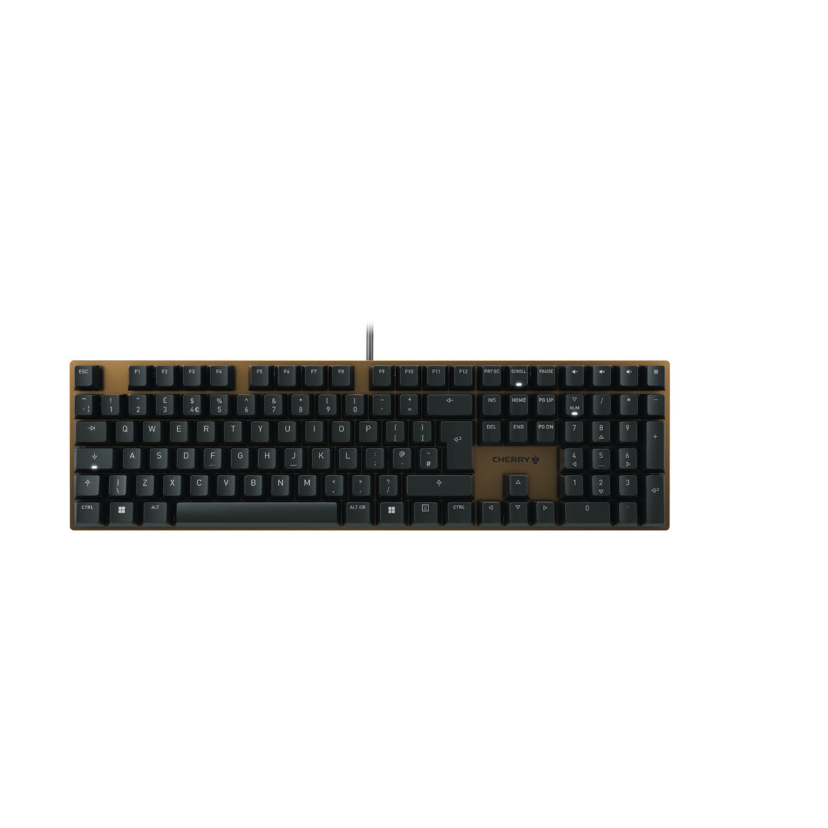 CHERRY KC 200 MX - USB Wired Mechanical keyboard in Black / Bronze (QWERTY UK)