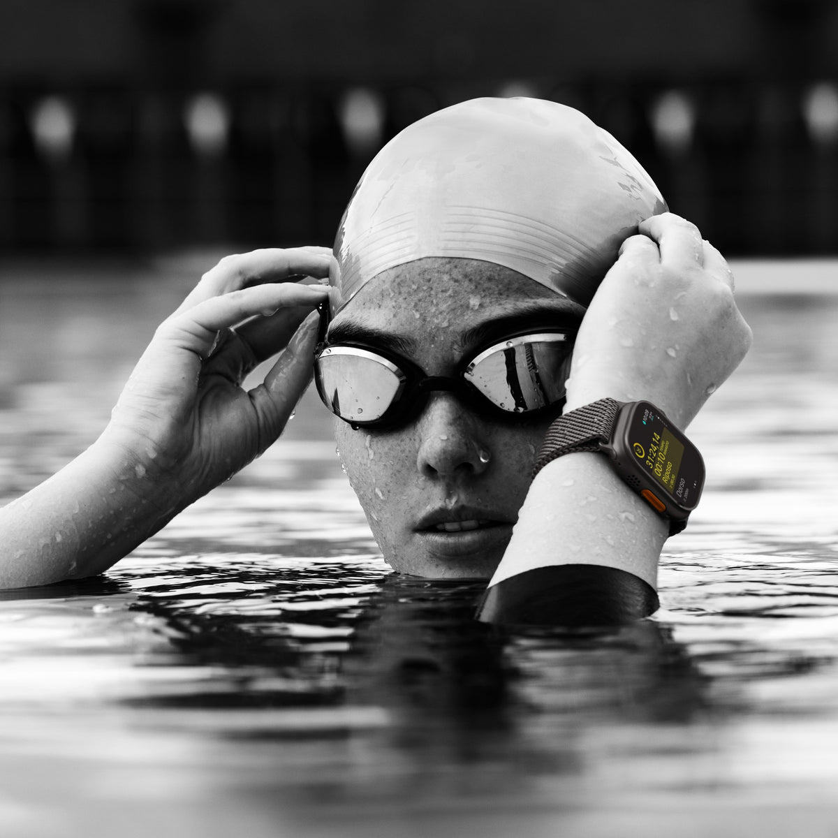 Apple Watch Ultra 2 GPS + Cellular - 49mm Natural Titanium Case with Blue Trail Loop - M/L