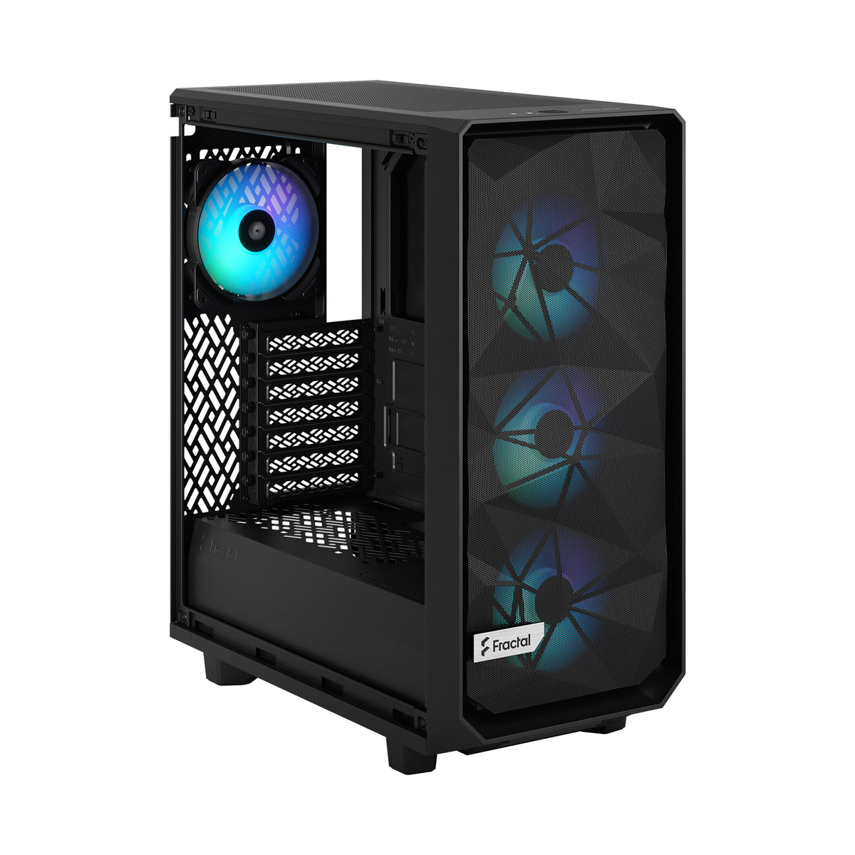 Fractal Design Meshify 2 Compact Lite RGB - ATX Mid Tower Case in Black