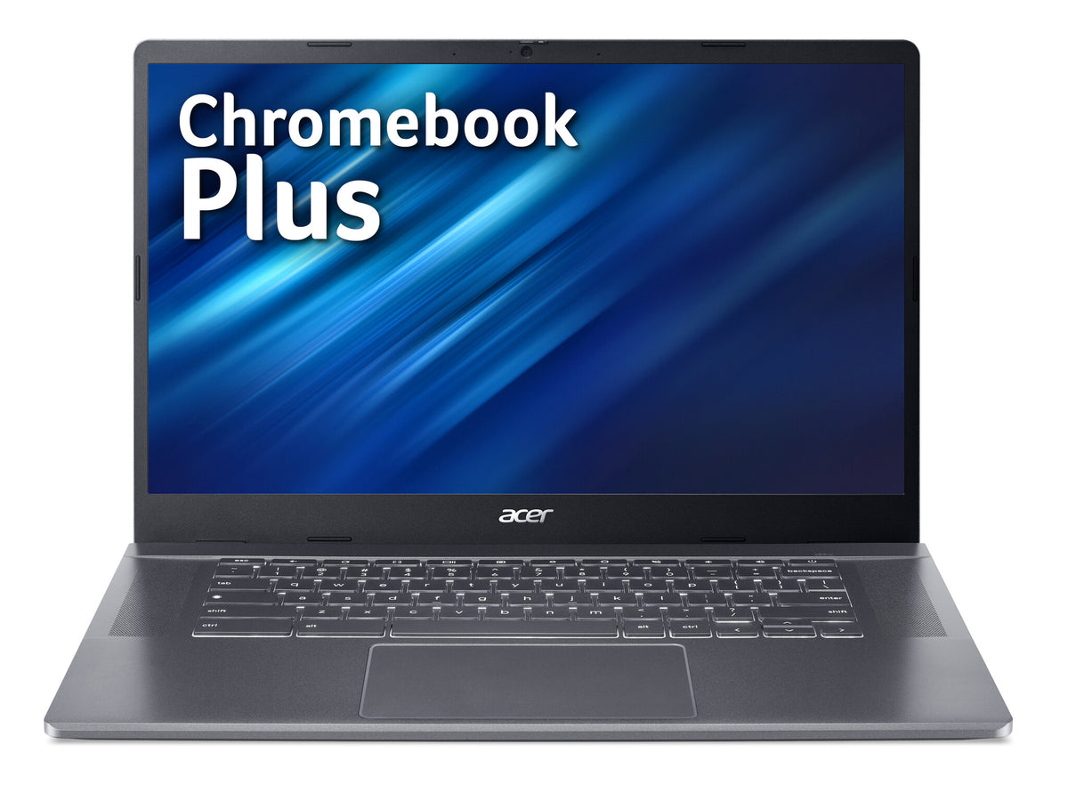 Acer Chromebook Plus 515 - 39.6 cm (15.6") - Intel® Core™ i3-1215U - 8 GB LPDDR5x-SDRAM - 256 GB SSD - Wi-Fi 6E - ChromeOS - Grey