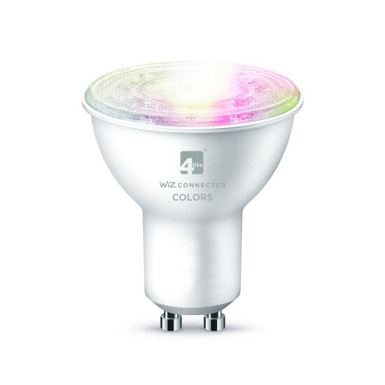 4lite WiZ Connected Smart Wi-Fi Lightbulb - Mulicolour - GU10