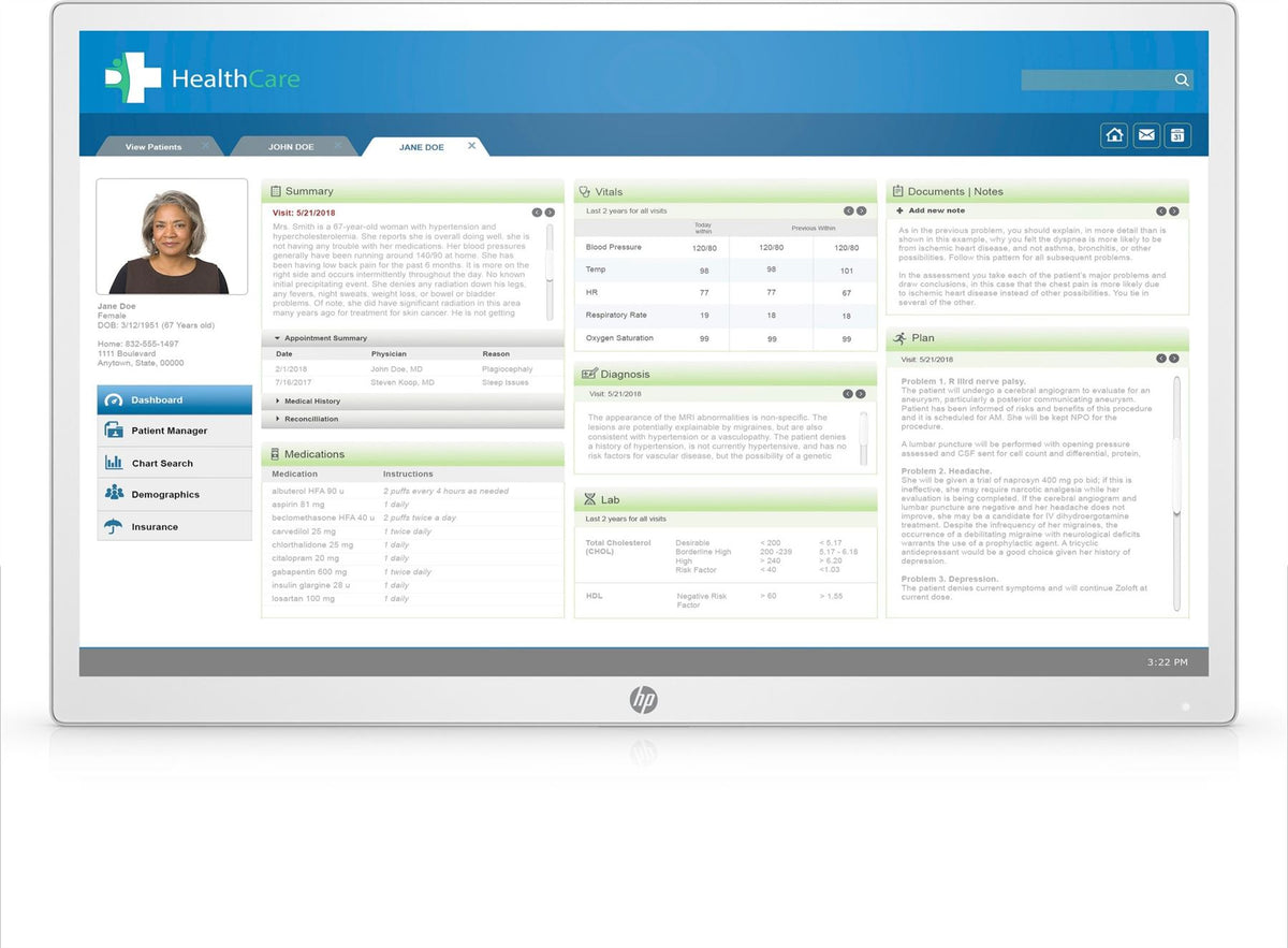 HP Healthcare Edition HC271 68.6 cm (27") 2560 x 1440 pixels Quad HD LED White Monitor