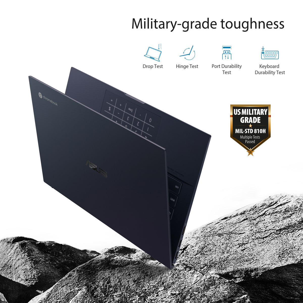 ASUS Chromebook - 35.6 cm (14") - Touchscreen - Intel® Core™ i7-1165G7- 16 GB LPDDR4x-SDRAM - 512 GB SSD - Wi-Fi 6 - ChromeOS - Black