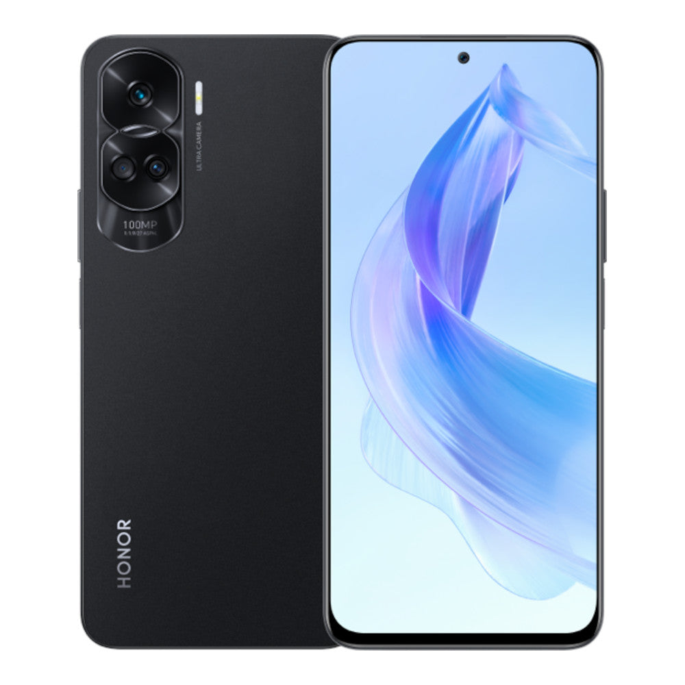 Honor 90 Lite - Midnight Black - Front and Back