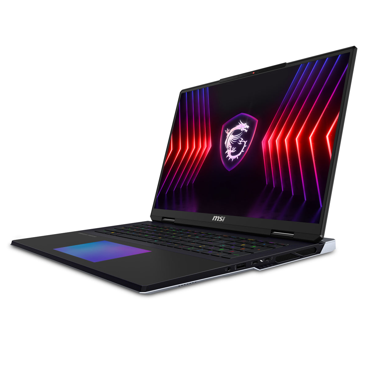 MSI Titan 18 Laptop 45.7 cm (18&quot;) - UHD+ Intel® Core™ i9-14900HX - 64 GB DDR5-SDRAM - 2 TB SSD - NVIDIA GeForce RTX 4080 - Wi-Fi 7 - Windows 11 Pro - Black