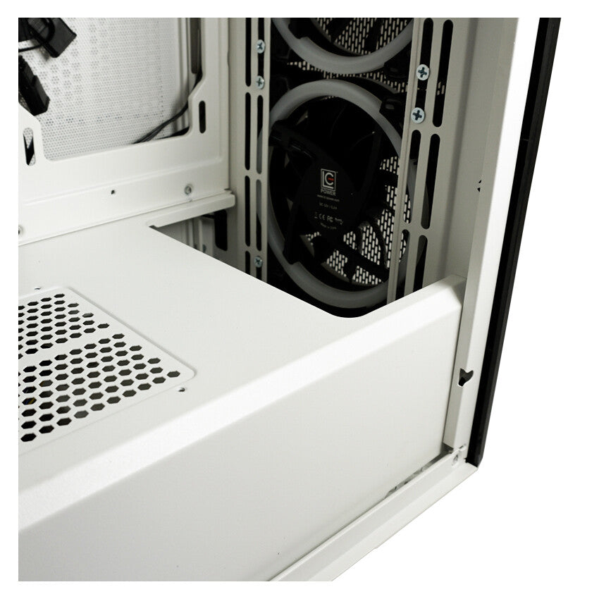 LC-Power Holo 1 X - ATX Mid Tower Case in White