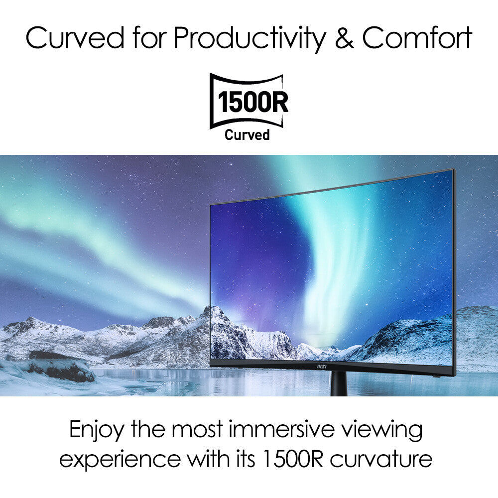 MSI Pro MP242C - 60 cm (23.6&quot;) - 1920 x 1080 pixels FHD LED Monitor