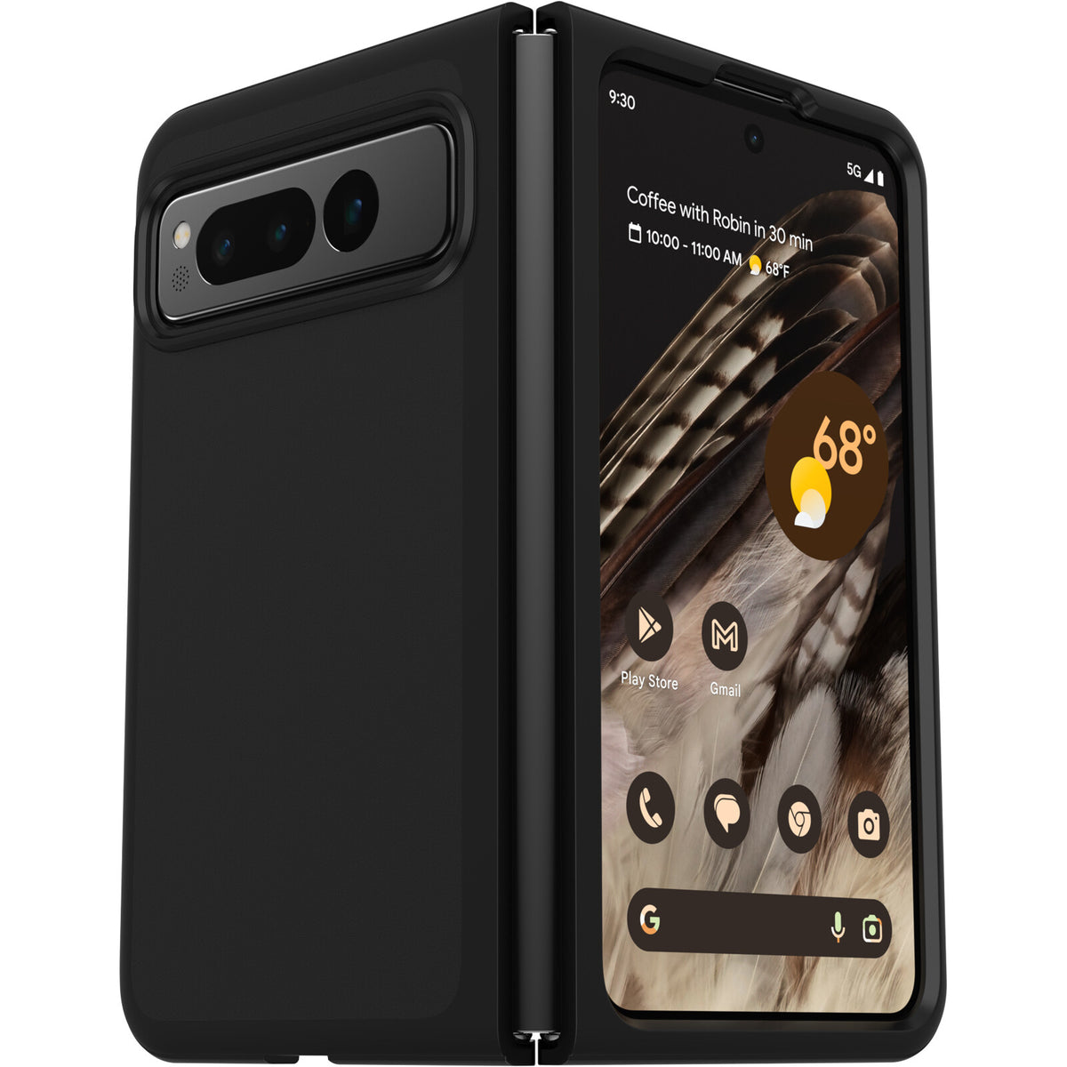 OtterBox Thin Flex Case for Google Pixel Fold in Black