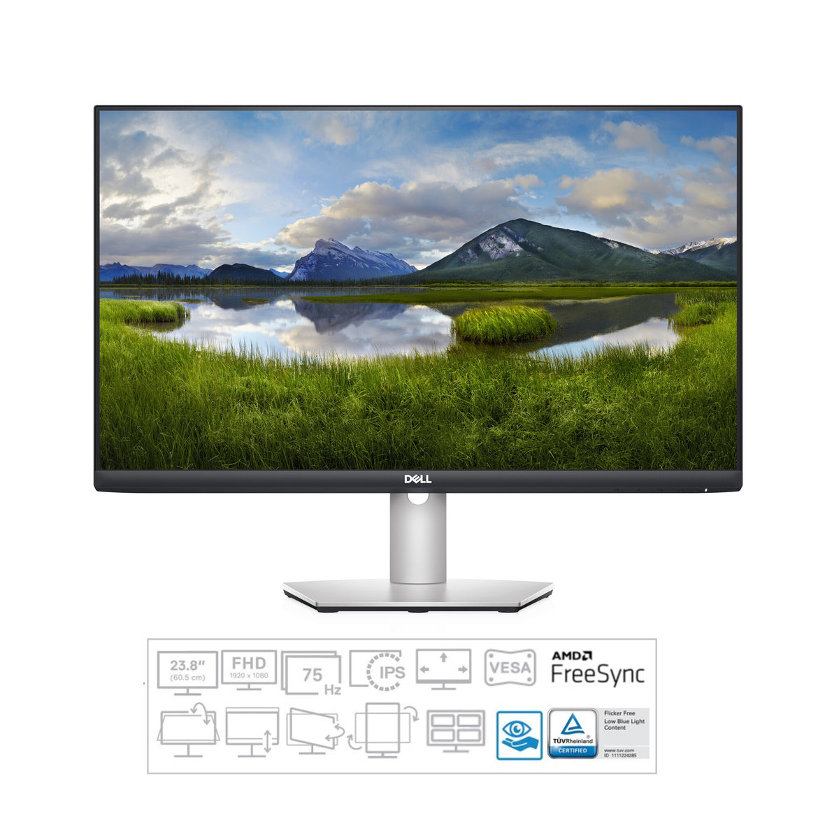 DELL S Series 24" S2421HS computer monitor 60.5 cm (23.8") 1920 x 1080 pixels Full HD LCD