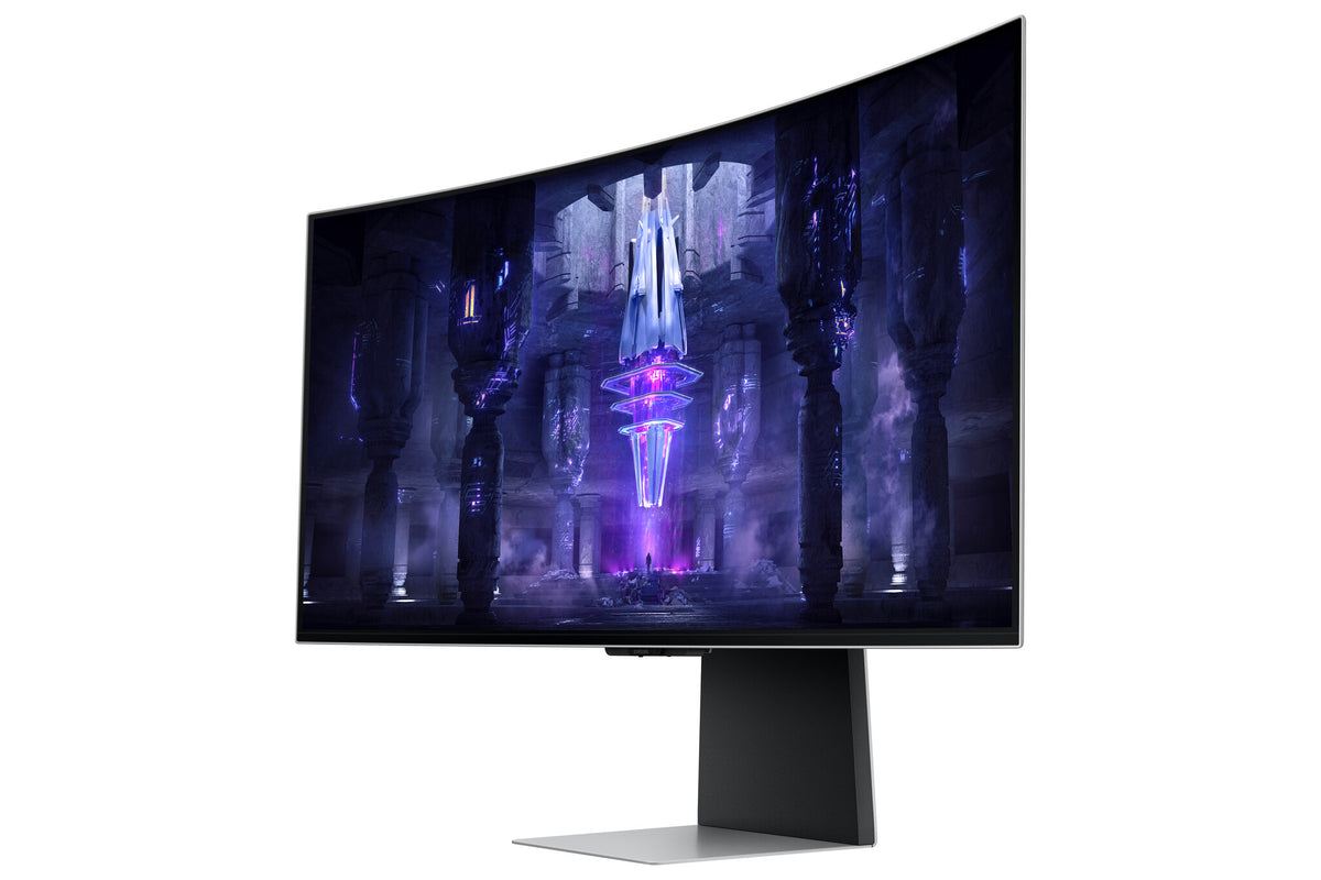 Samsung Odyssey Neo G8 S34BG850SU computer monitor 86.4 cm (34") 3440 x 1440 pixels UltraWide Quad HD OLED Silver